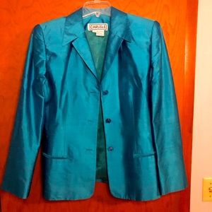 Metallic Blue Blazer